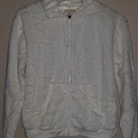 Forever 21 Tops - fuzzy zip up jacket